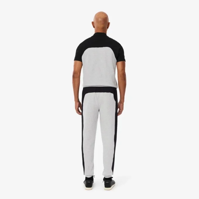 Herren-Sweathose mit konischem Schnitt und Farbblock-Design Herren-Sweathose mit konischem Schnitt und Farbblock-Design