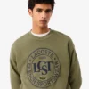 Herren-Sweatshirt aus bedrucktem Fleece in lockerer Passform Herren-Sweatshirt aus bedrucktem Fleece in lockerer Passform