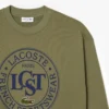 Herren-Sweatshirt aus bedrucktem Fleece in lockerer Passform Herren-Sweatshirt aus bedrucktem Fleece in lockerer Passform