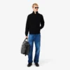 Herren-Sweatshirt aus doppelseitigem Jersey mit Reißverschluss Herren-Sweatshirt aus doppelseitigem Jersey mit Reißverschluss