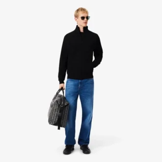 Herren-Sweatshirt aus doppelseitigem Jersey mit Reißverschluss