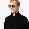 Herren-Sweatshirt aus doppelseitigem Jersey mit Reißverschluss Herren-Sweatshirt aus doppelseitigem Jersey mit Reißverschluss