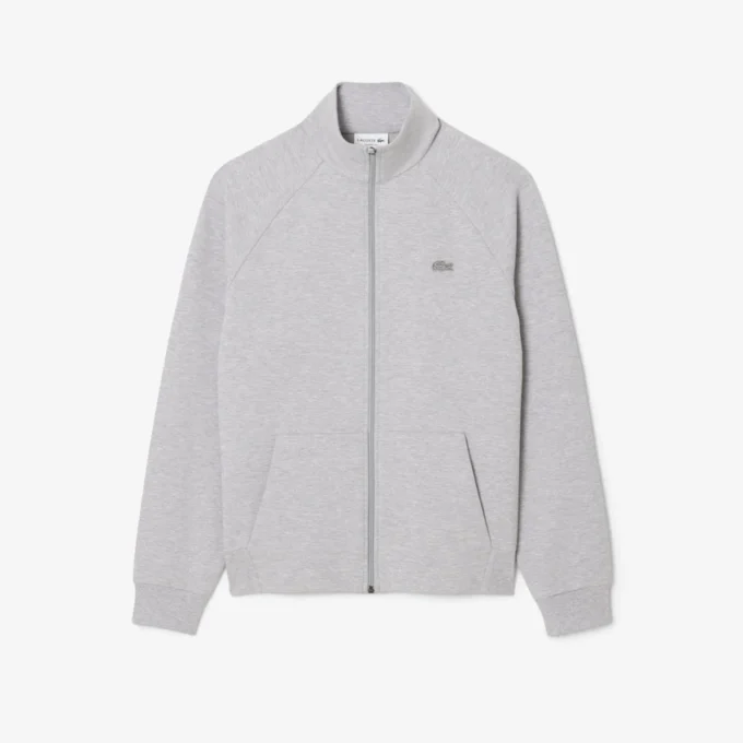 Herren-Sweatshirt aus doppelseitigem Jersey mit Reißverschluss Herren-Sweatshirt aus doppelseitigem Jersey mit Reißverschluss