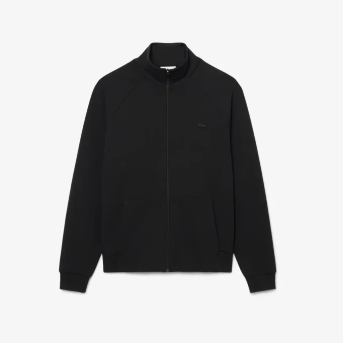 Herren-Sweatshirt aus doppelseitigem Jersey mit Reißverschluss Herren-Sweatshirt aus doppelseitigem Jersey mit Reißverschluss