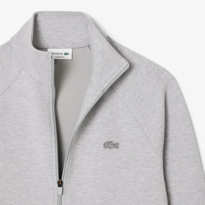 Herren-Sweatshirt aus doppelseitigem Jersey mit Reißverschluss Herren-Sweatshirt aus doppelseitigem Jersey mit Reißverschluss