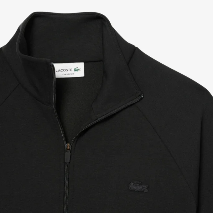 Herren-Sweatshirt aus doppelseitigem Jersey mit Reißverschluss Herren-Sweatshirt aus doppelseitigem Jersey mit Reißverschluss
