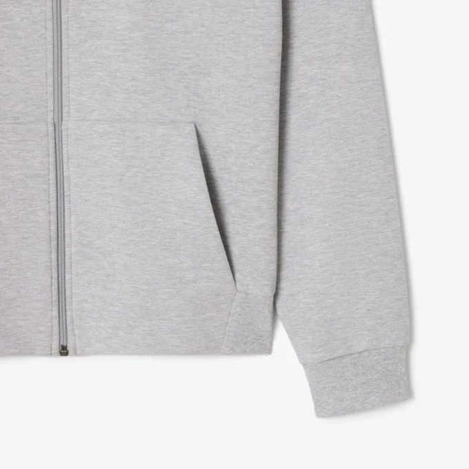 Herren-Sweatshirt aus doppelseitigem Jersey mit Reißverschluss Herren-Sweatshirt aus doppelseitigem Jersey mit Reißverschluss