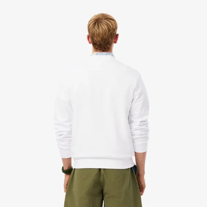 Herren-Sweatshirt aus Fleece in klassischer Passform Herren-Sweatshirt aus Fleece in klassischer Passform