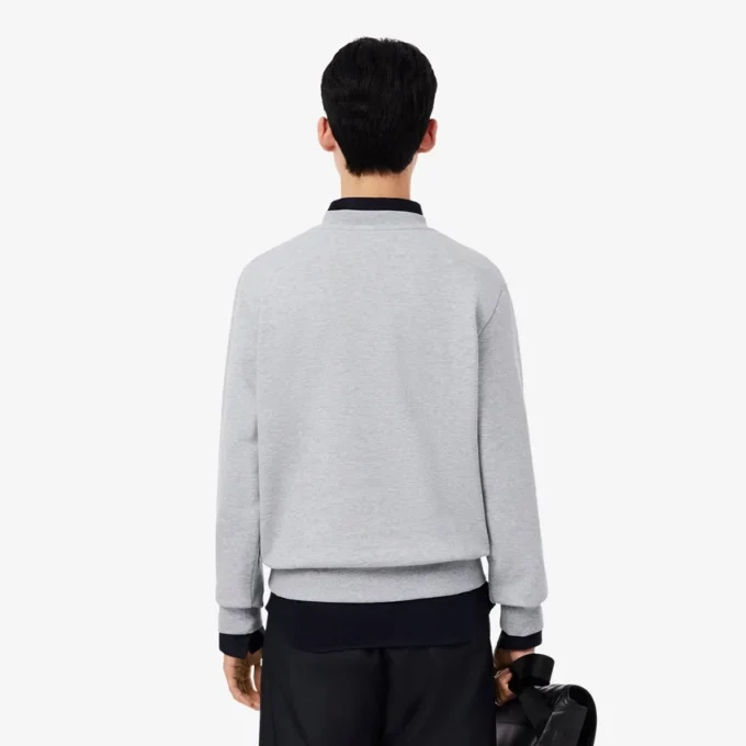 Herren-Sweatshirt aus Fleece in klassischer Passform Herren-Sweatshirt aus Fleece in klassischer Passform