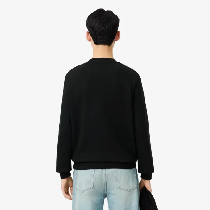 Herren-Sweatshirt aus Fleece in klassischer Passform Herren-Sweatshirt aus Fleece in klassischer Passform