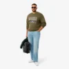 Herren-Sweatshirt aus Fleece mit gesticktem Motiv Herren-Sweatshirt aus Fleece mit gesticktem Motiv