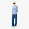 Herren-Sweatshirt aus Fleece mit gesticktem Motiv Herren-Sweatshirt aus Fleece mit gesticktem Motiv