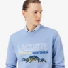 Herren-Sweatshirt aus Fleece mit gesticktem Motiv Herren-Sweatshirt aus Fleece mit gesticktem Motiv