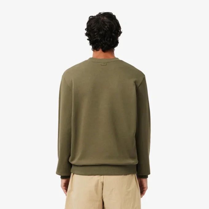 Herren-Sweatshirt aus Fleece mit gesticktem Motiv Herren-Sweatshirt aus Fleece mit gesticktem Motiv