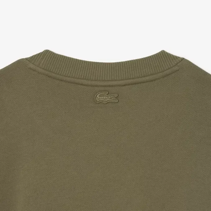 Herren-Sweatshirt aus Fleece mit gesticktem Motiv Herren-Sweatshirt aus Fleece mit gesticktem Motiv