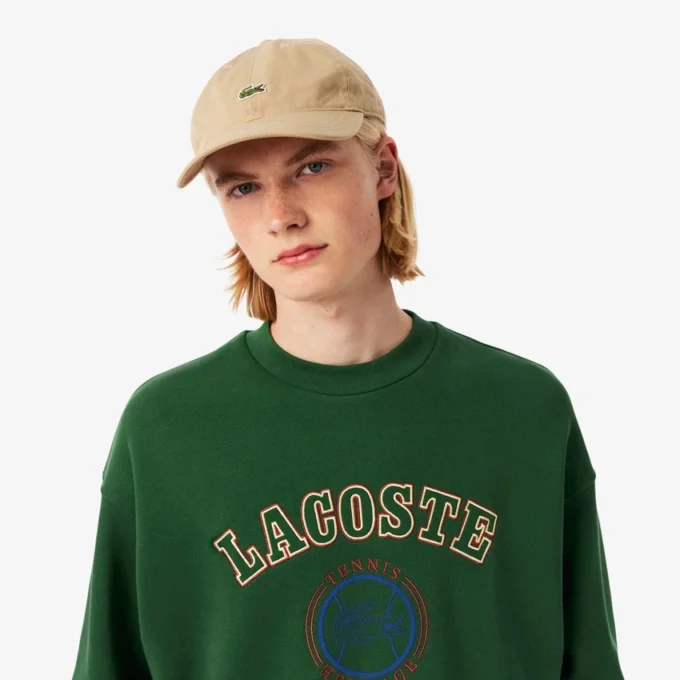 Herren-Sweatshirt aus Fleece mit Heritage-Stickerei Herren-Sweatshirt aus Fleece mit Heritage-Stickerei