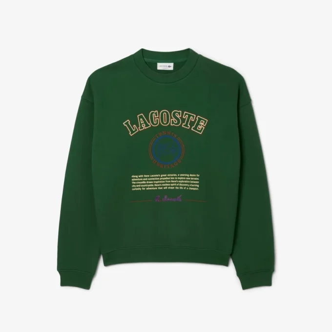Herren-Sweatshirt aus Fleece mit Heritage-Stickerei Herren-Sweatshirt aus Fleece mit Heritage-Stickerei