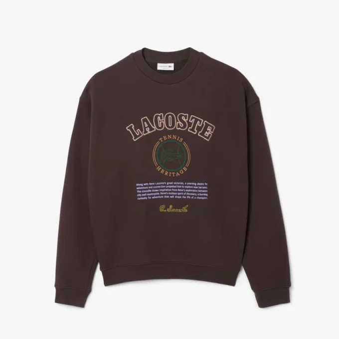 Herren-Sweatshirt aus Fleece mit Heritage-Stickerei Herren-Sweatshirt aus Fleece mit Heritage-Stickerei