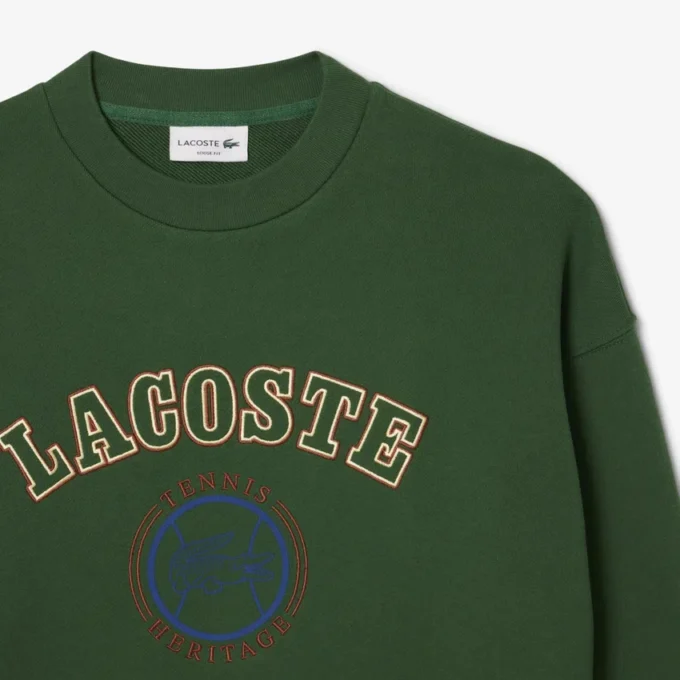 Herren-Sweatshirt aus Fleece mit Heritage-Stickerei Herren-Sweatshirt aus Fleece mit Heritage-Stickerei