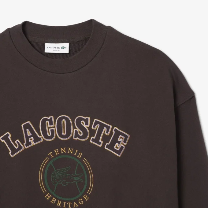 Herren-Sweatshirt aus Fleece mit Heritage-Stickerei Herren-Sweatshirt aus Fleece mit Heritage-Stickerei