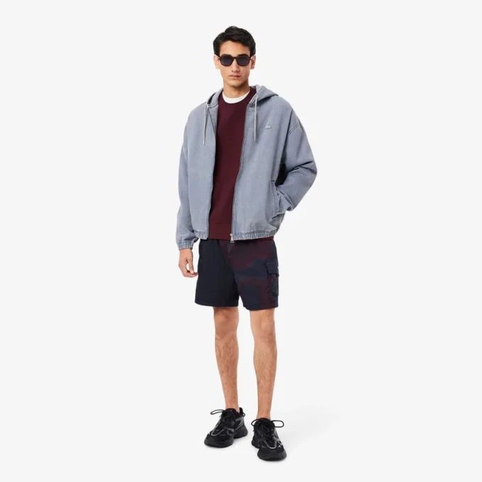 Herren-Sweatshirt mit geprägtem Logo