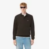 Herren-Sweatshirt mit geripptem Baumwollkragen Herren-Sweatshirt mit geripptem Baumwollkragen