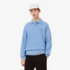 Herren-Sweatshirt mit geripptem Baumwollkragen Herren-Sweatshirt mit geripptem Baumwollkragen