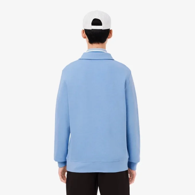 Herren-Sweatshirt mit geripptem Baumwollkragen Herren-Sweatshirt mit geripptem Baumwollkragen