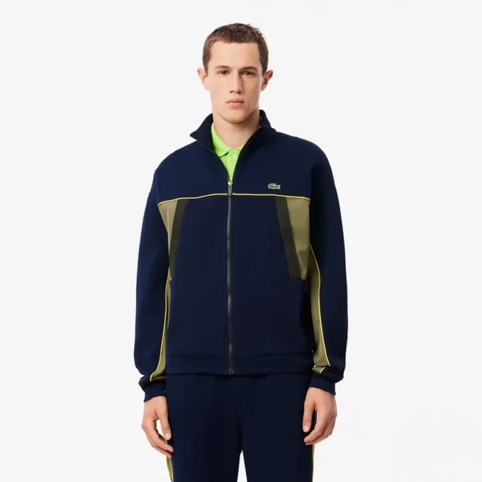 Herren-Sweatshirt mit Reißverschluss und lockerer Passform Herren-Sweatshirt mit Reißverschluss und lockerer Passform