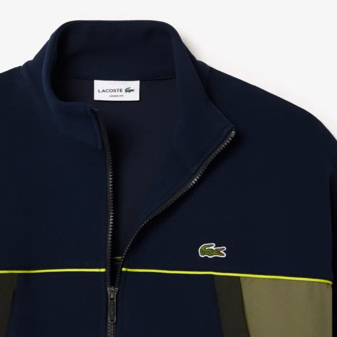 Herren-Sweatshirt mit Reißverschluss und lockerer Passform Herren-Sweatshirt mit Reißverschluss und lockerer Passform