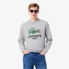 Herren-Sweatshirt mit Rundhalsausschnitt und Print in klassischer Passform Herren-Sweatshirt mit Rundhalsausschnitt und Print in klassischer Passform