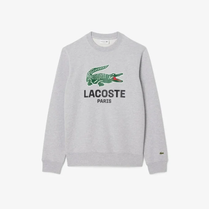 Herren-Sweatshirt mit Rundhalsausschnitt und Print in klassischer Passform Herren-Sweatshirt mit Rundhalsausschnitt und Print in klassischer Passform