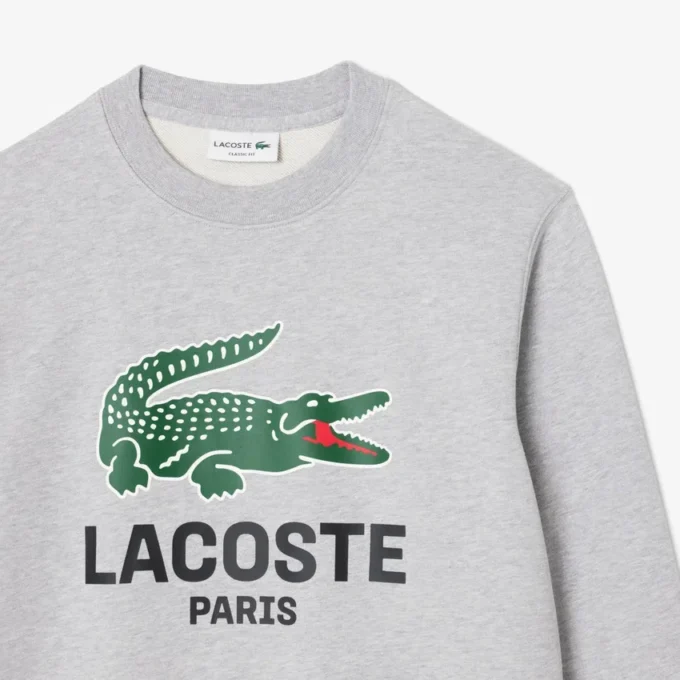 Herren-Sweatshirt mit Rundhalsausschnitt und Print in klassischer Passform Herren-Sweatshirt mit Rundhalsausschnitt und Print in klassischer Passform