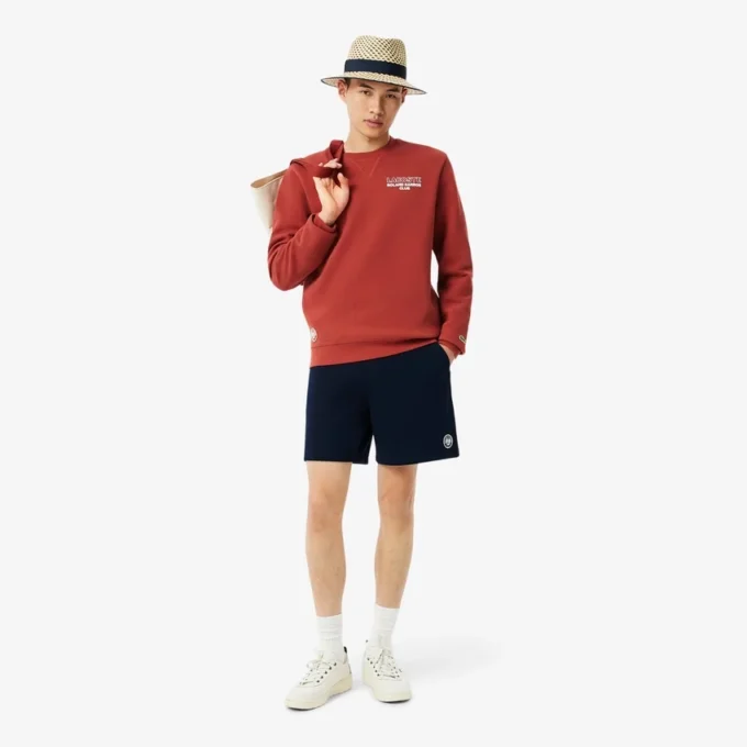 Herren-Sweatshirt „Roland Garros Edition“ aus Piqué Herren-Sweatshirt „Roland Garros Edition“ aus Piqué