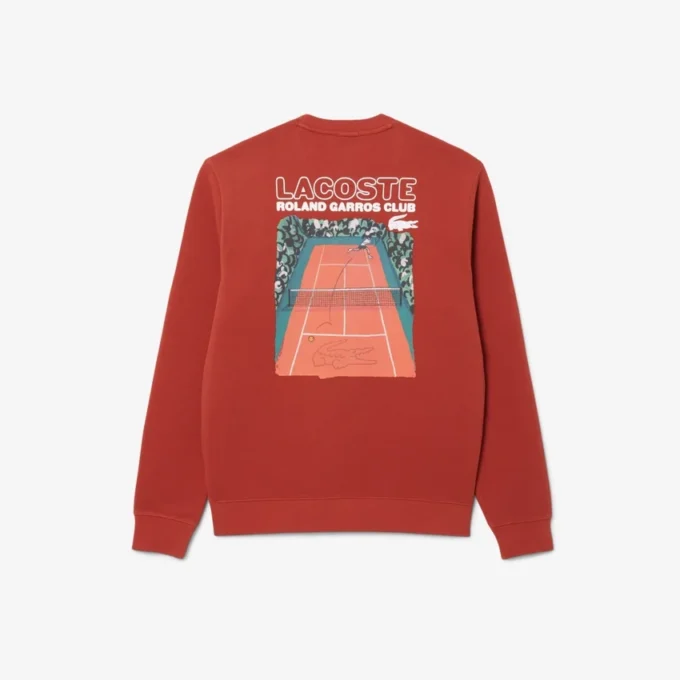 Herren-Sweatshirt „Roland Garros Edition“ aus Piqué Herren-Sweatshirt „Roland Garros Edition“ aus Piqué