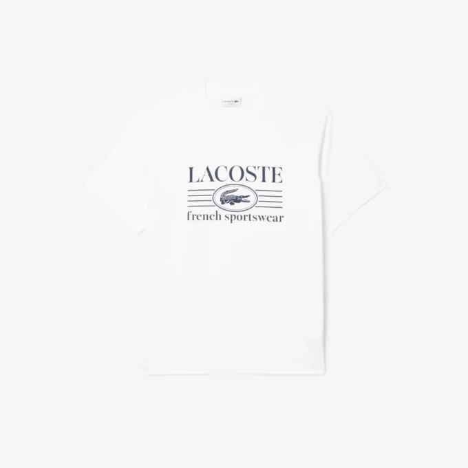 Herren-T-Shirt aus Baumwolle mit Print in klassischer Passform Herren-T-Shirt aus Baumwolle mit Print in klassischer Passform