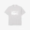 Herren-T-Shirt aus Baumwolle mit Print in klassischer Passform Herren-T-Shirt aus Baumwolle mit Print in klassischer Passform