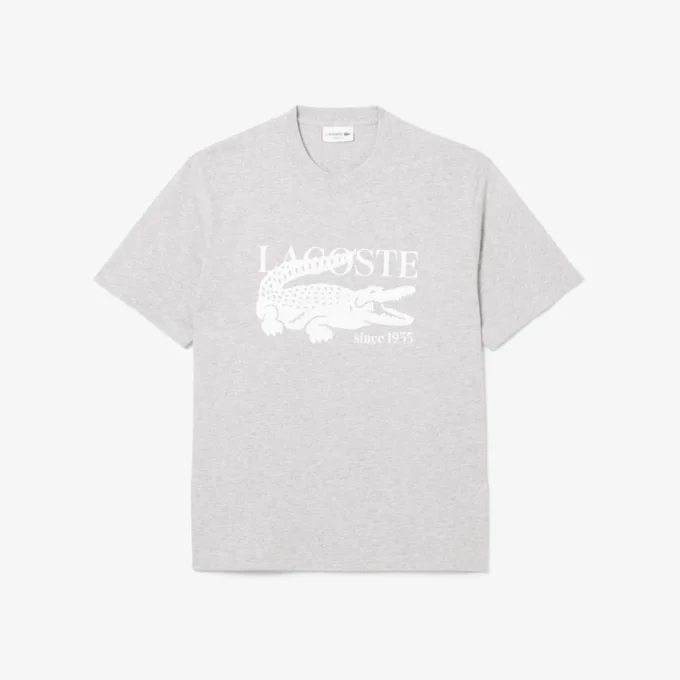 Herren-T-Shirt aus Baumwolle mit Print in klassischer Passform Herren-T-Shirt aus Baumwolle mit Print in klassischer Passform