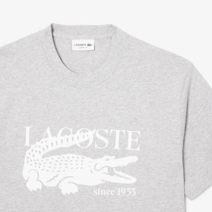 Herren-T-Shirt aus Baumwolle mit Print in klassischer Passform Herren-T-Shirt aus Baumwolle mit Print in klassischer Passform