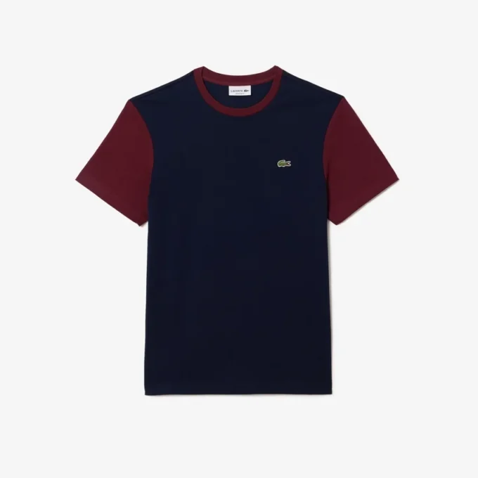 Herren-T-Shirt aus Baumwolle mit Regular Fit und Farbblock-Design Herren-T-Shirt aus Baumwolle mit Regular Fit und Farbblock-Design