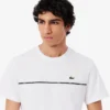 Herren-T-Shirt aus Baumwolljersey mit Logo-Einfassung Herren-T-Shirt aus Baumwolljersey mit Logo-Einfassung