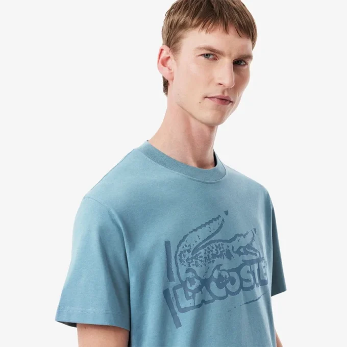 Herren-T-Shirt aus bedrucktem Baumwolljersey Herren-T-Shirt aus bedrucktem Baumwolljersey