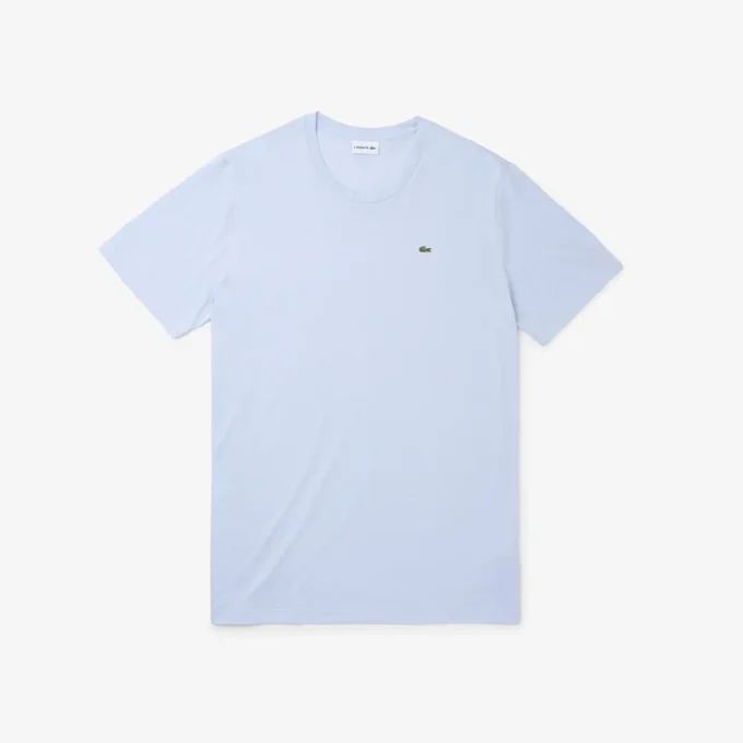 Herren-T-Shirt aus Pima-Baumwolljersey in langer Passform Herren-T-Shirt aus Pima-Baumwolljersey in langer Passform