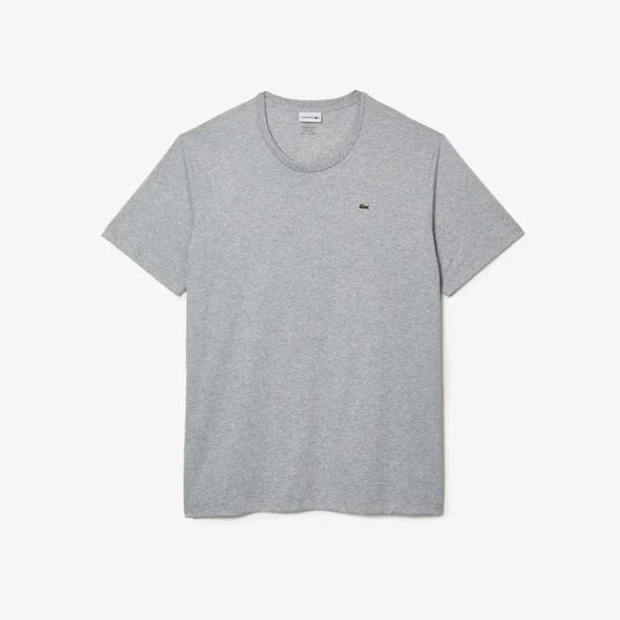 Herren-T-Shirt aus Pima-Baumwolljersey in langer Passform Herren-T-Shirt aus Pima-Baumwolljersey in langer Passform