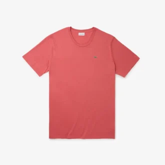 Herren-T-Shirt aus Pima-Baumwolljersey in langer Passform Herren-T-Shirt aus Pima-Baumwolljersey in langer Passform