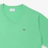 Herren-T-Shirt aus Pima-Baumwolljersey in langer Passform Herren-T-Shirt aus Pima-Baumwolljersey in langer Passform