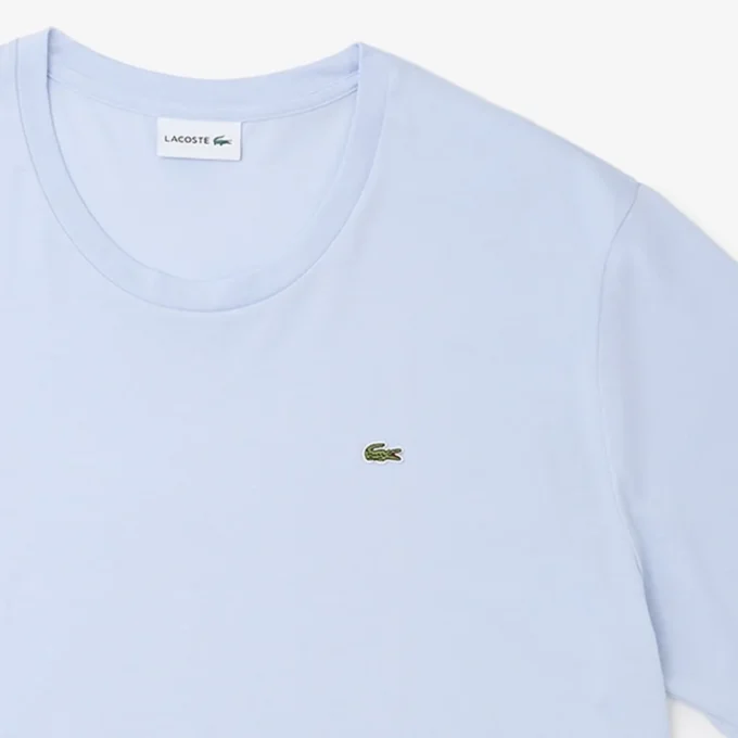 Herren-T-Shirt aus Pima-Baumwolljersey in langer Passform Herren-T-Shirt aus Pima-Baumwolljersey in langer Passform