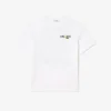 Herren-T-Shirt aus schwerer Baumwolle mit Aufdruck auf der Rückseite Herren-T-Shirt aus schwerer Baumwolle mit Aufdruck auf der Rückseite
