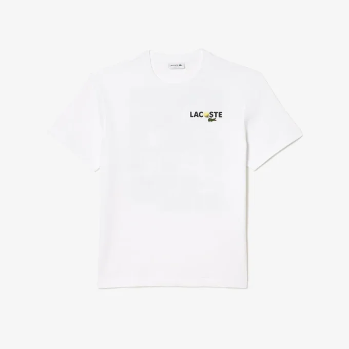 Herren-T-Shirt aus schwerer Baumwolle mit Aufdruck auf der Rückseite Herren-T-Shirt aus schwerer Baumwolle mit Aufdruck auf der Rückseite