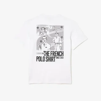 Herren-T-Shirt aus schwerer Baumwolle mit Aufdruck auf der Rückseite